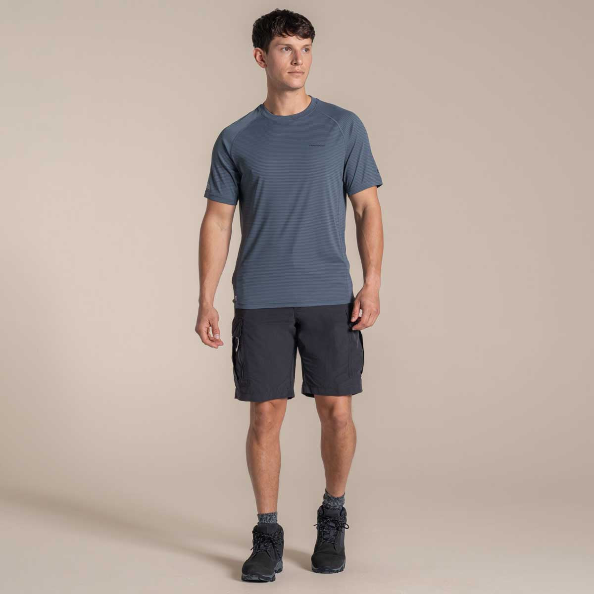 Craghoppers NosiLife Solarshield+ Short Sleeved T-Shirt - Dark Pewter Craghoppers NosiLife Solarshield+ Short Sleeved T-Shirt - Dark Pewter