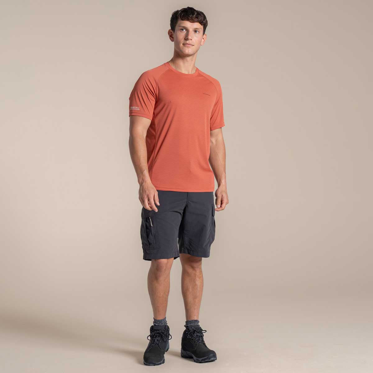 Craghoppers NosiLife Solarshield+ Short Sleeved T-Shirt - Dark Sahara Craghoppers NosiLife Solarshield+ Short Sleeved T-Shirt - Dark Sahara