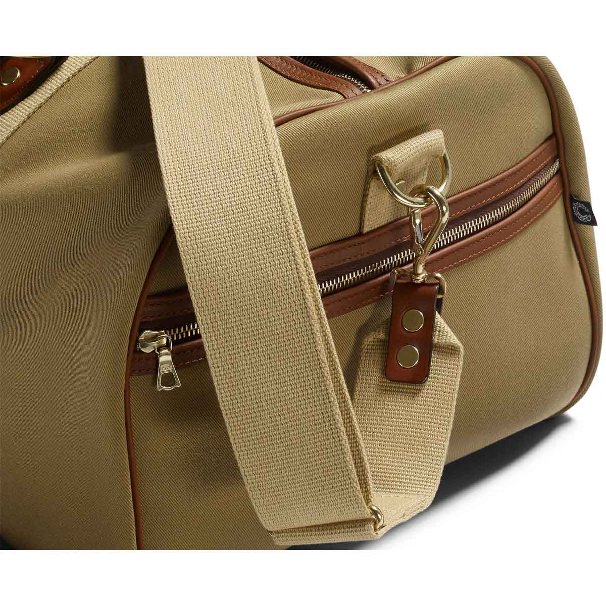 Croots Dalby Canvas Duffle Holdall - kahki side pocket Croots Dalby Canvas Duffle Holdall - kahki side pocket