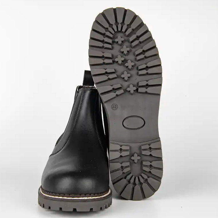 Dedito Omnio Boot - Black Leather - Front and Sole Dedito Omnio Boot - Black Leather - Front and Sole