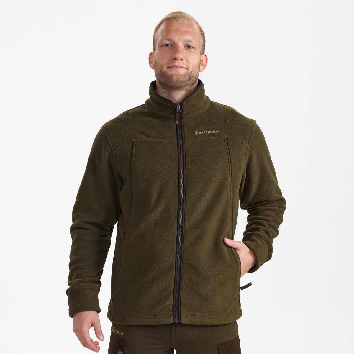 Deerhunter Eagle Fleece Jacket - On Model Deerhunter Eagle Fleece Jacket - On Model