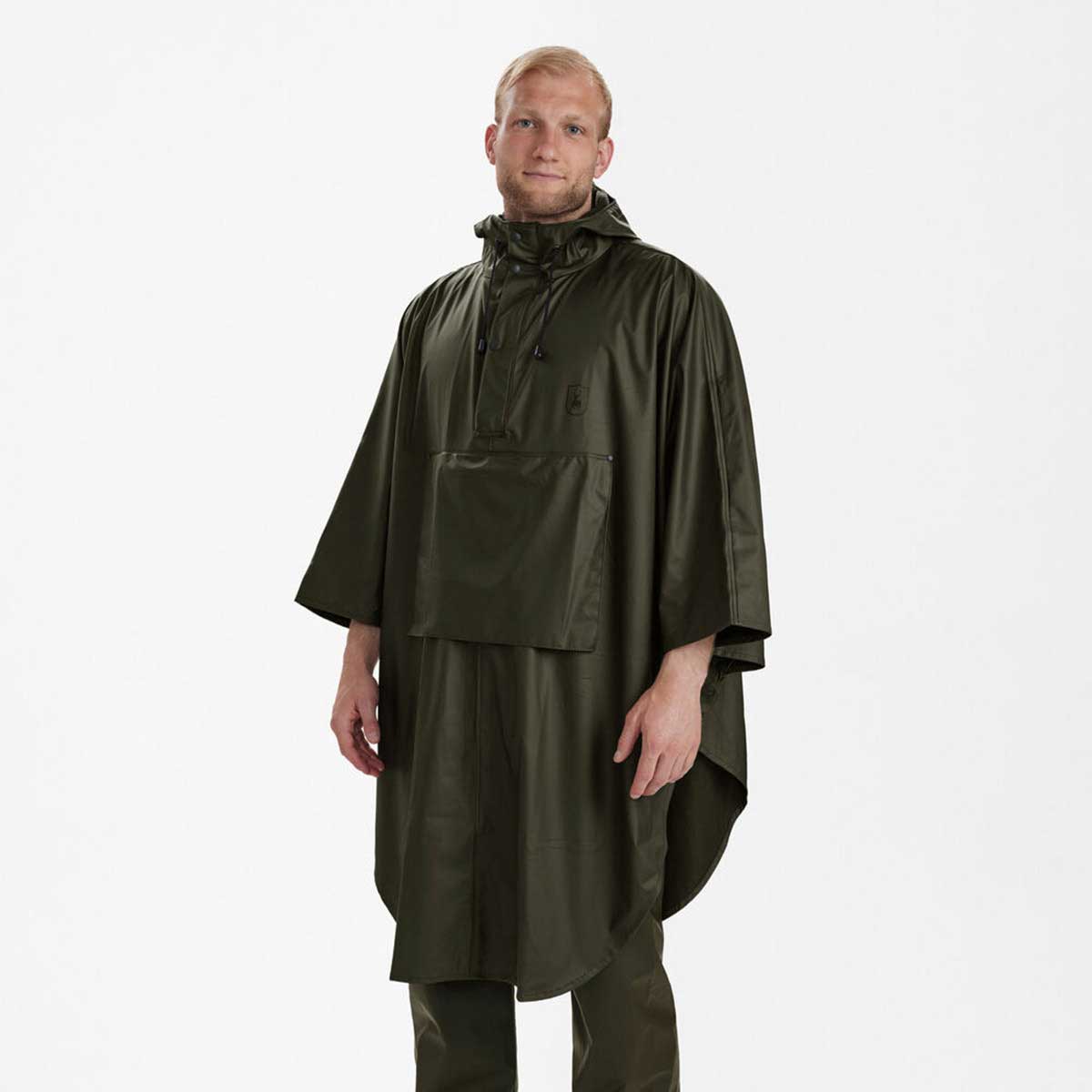 Deerhunter Hurricane Rain Poncho - on model Deerhunter Hurricane Rain Poncho - on model