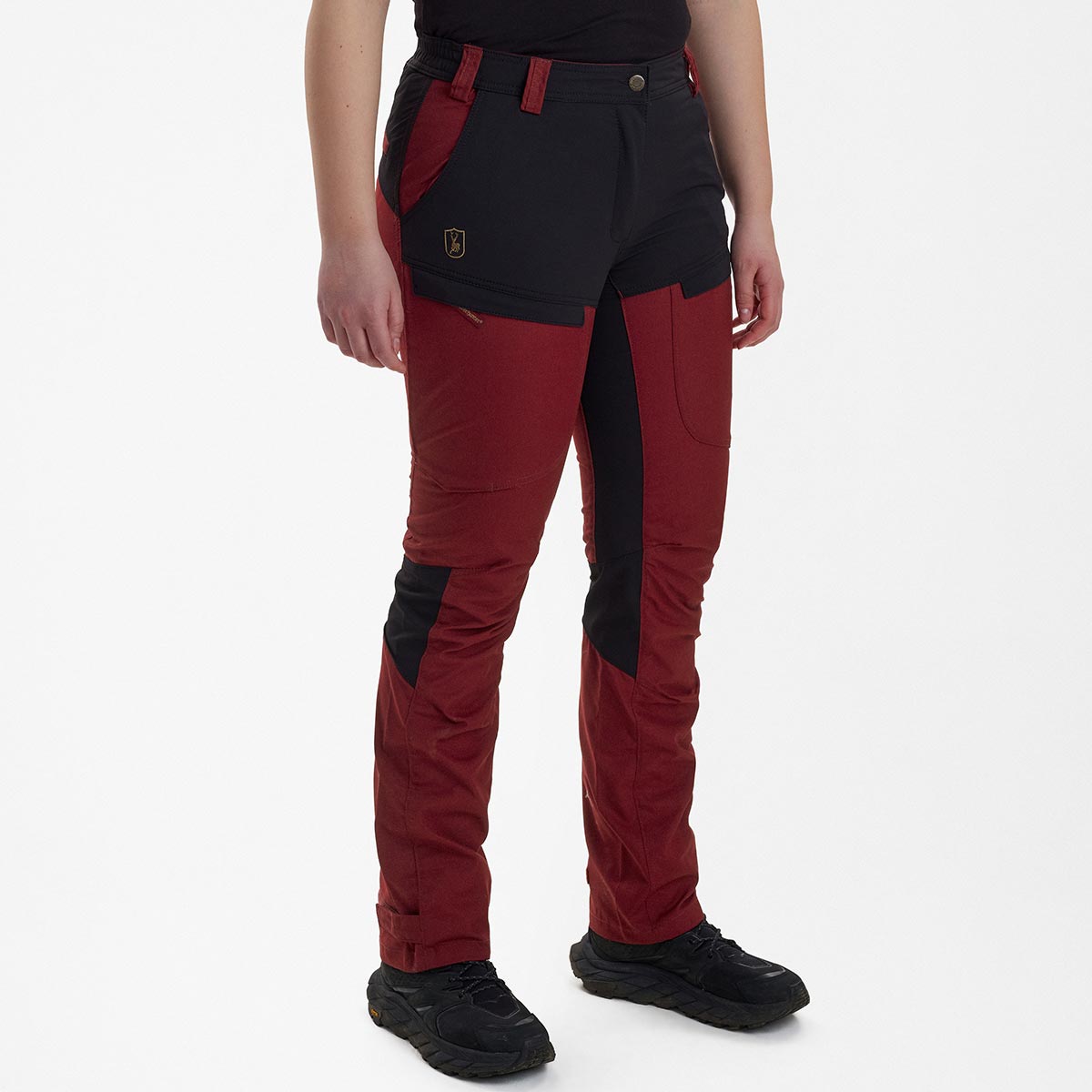Deerhunter Lady Ann Trousers - Oxblood Red - Model Deerhunter Lady Ann Trousers - Oxblood Red - Model