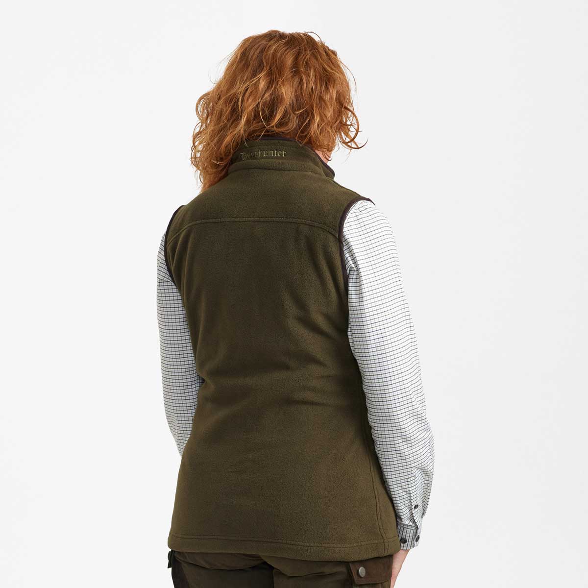 Deerhunter Lady Eagle Fleece Waistcoat - On Model - Rear Deerhunter Lady Eagle Fleece Waistcoat - On Model - Rear