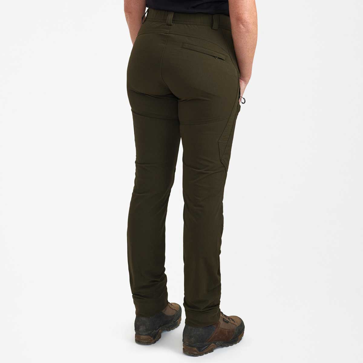 Deerhunter Lady Northward Trousers - Bark Green - On Model Deerhunter Lady Northward Trousers - Bark Green - On Model