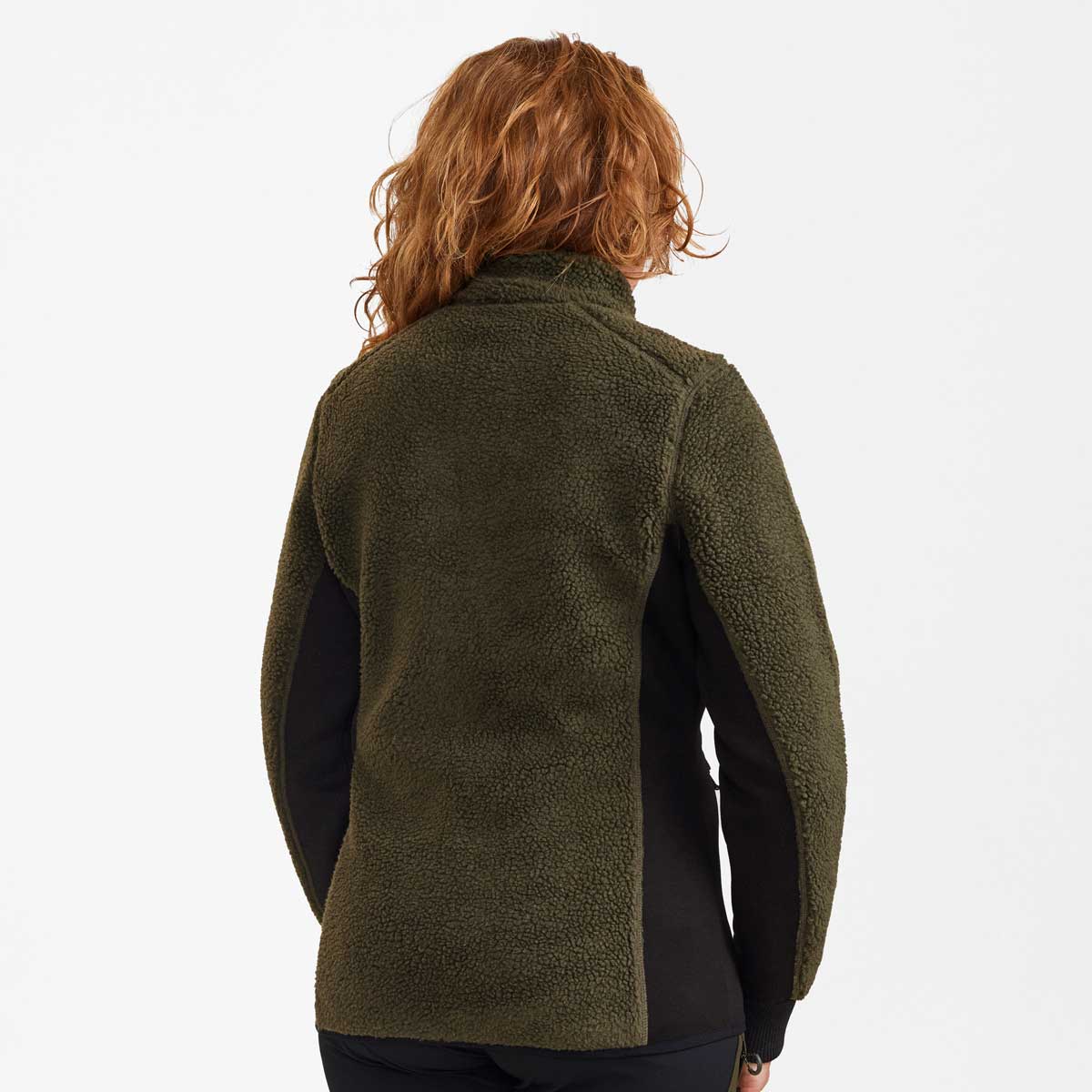 Deerhunter Lady Roja Fiber Pile Jacket - On Model - Rear Deerhunter Lady Roja Fiber Pile Jacket - On Model - Rear