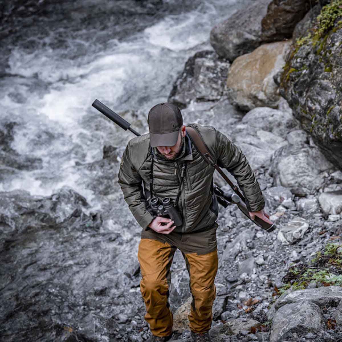 Deerhunter Moor Padded Jacket with Softshell - lifestyle Deerhunter Moor Padded Jacket with Softshell - lifestyle