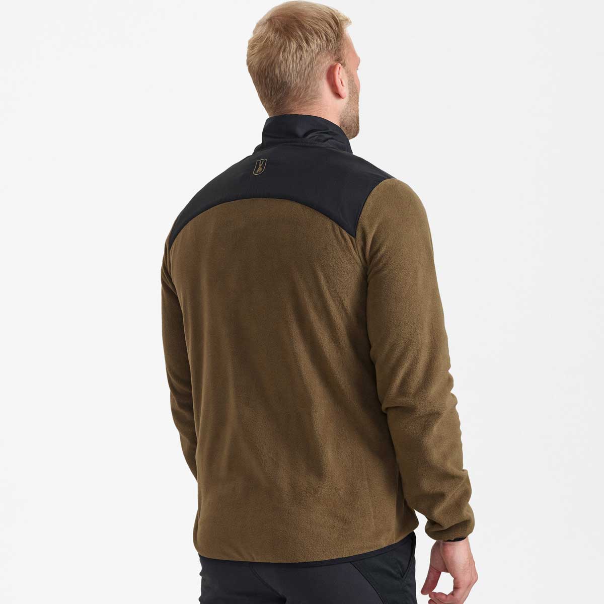 Deerhunter Northward Fleece Jacket - Hickory - On Model - Rear Deerhunter Northward Fleece Jacket - Hickory - On Model - Rear