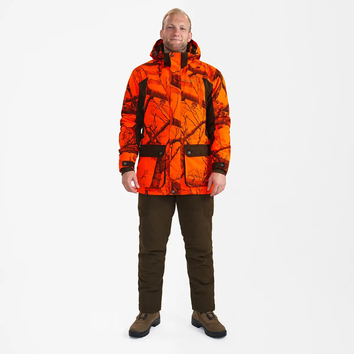 Deerhunter Eagle Winter Jacket - Realtree Edge® Orange - Full Model Deerhunter Eagle Winter Jacket - Realtree Edge® Orange - Full Model