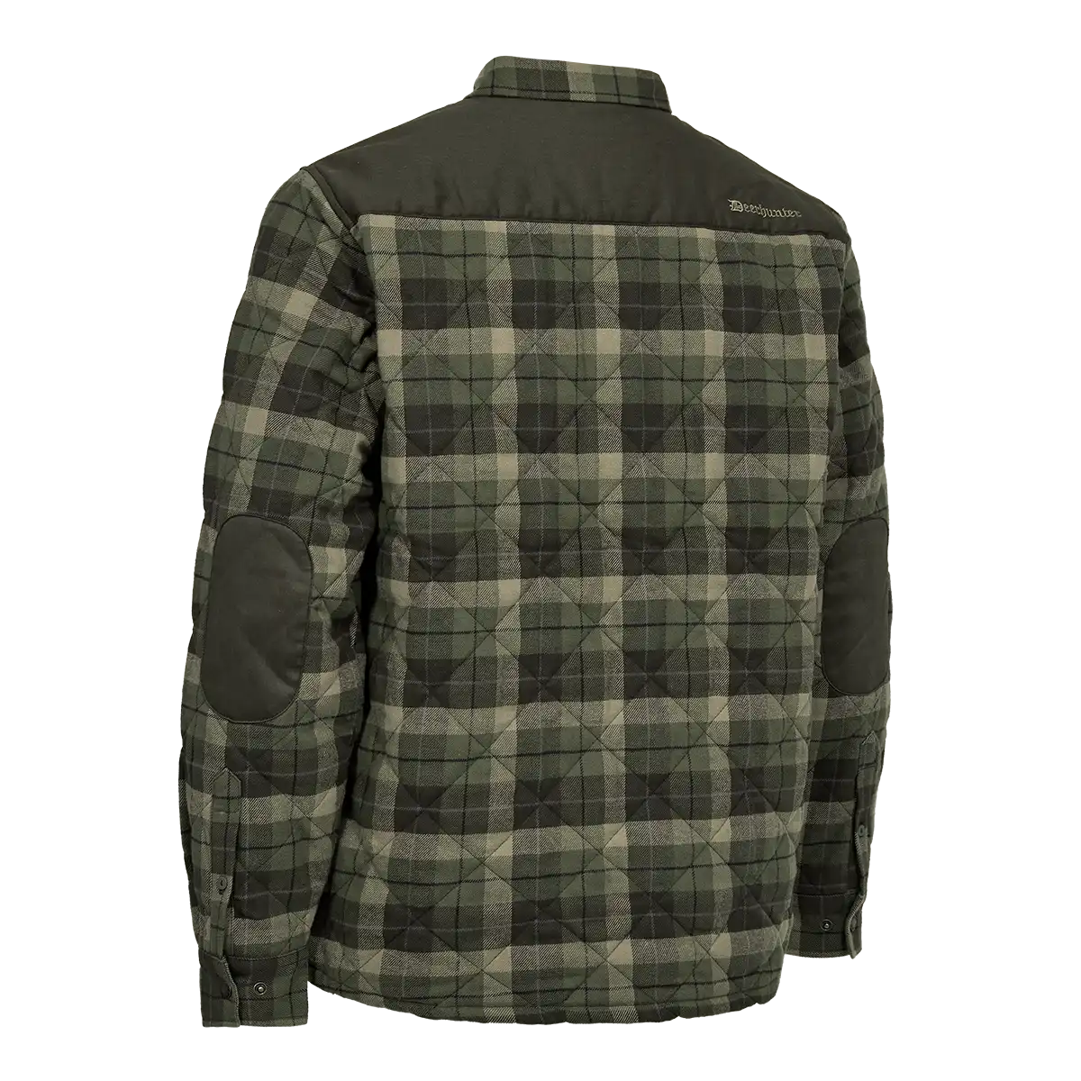 Deerhunter Elbert Padded Shirt Jacket - Green Check - Back Deerhunter Elbert Padded Shirt Jacket - Green Check - Back