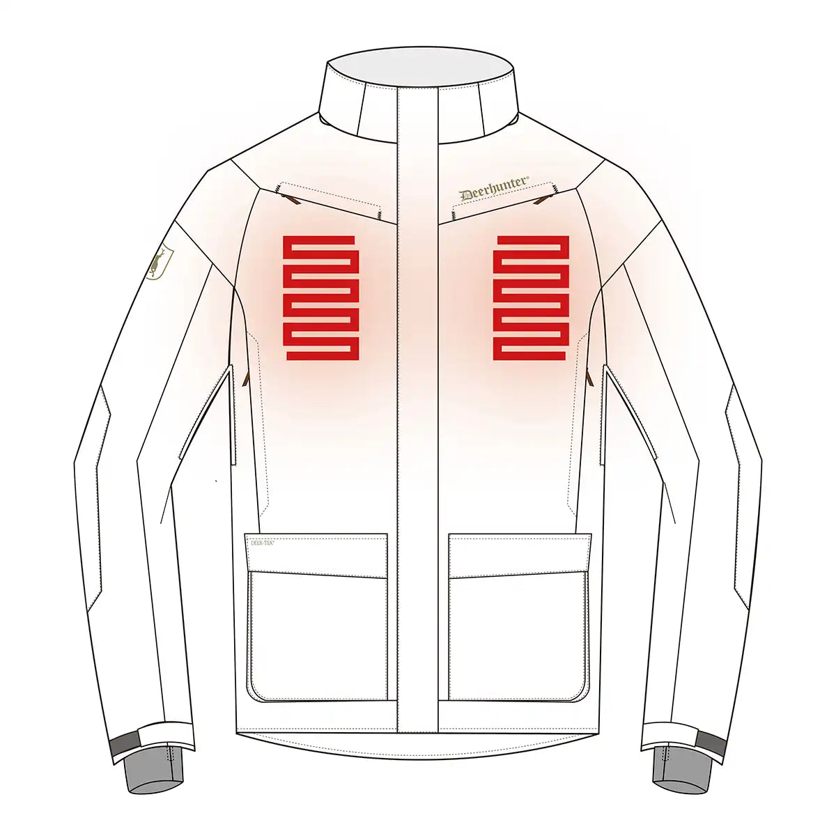 Deerhunter Heat Game Jacket - Front Heat Panels Deerhunter Heat Game Jacket - Front Heat Panels
