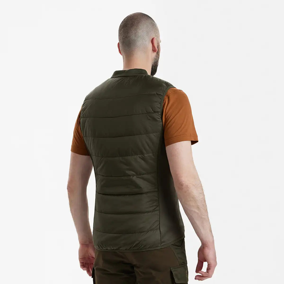 Deerhunter Heat Inner Waistcoat - Deep Green - Worn By Model - Back Deerhunter Heat Inner Waistcoat - Deep Green - Worn By Model - Back