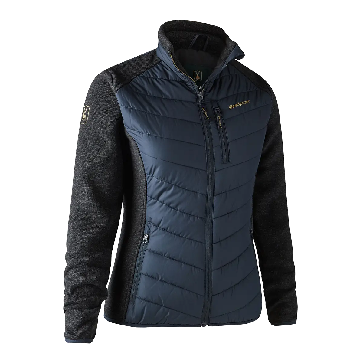 Deerhunter Lady Caroline Padded Jacket - Dark Blue - Front Deerhunter Lady Caroline Padded Jacket - Dark Blue - Front