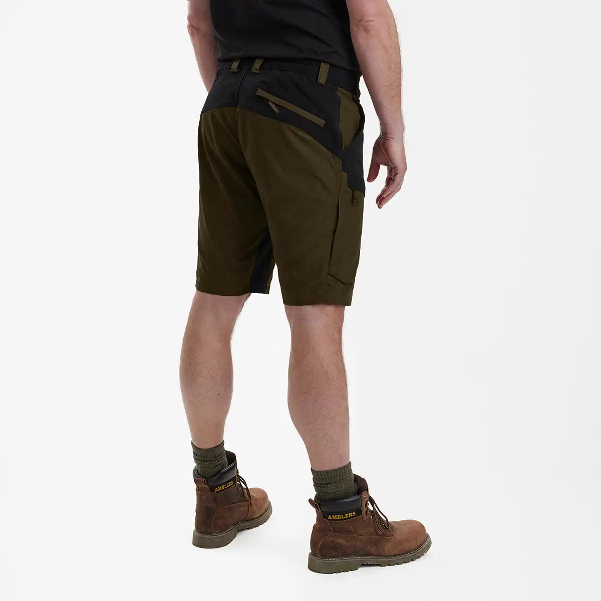 Deerhunter Strike Shorts - Fallen Leaf - Worn By Model - Back Deerhunter Strike Shorts - Fallen Leaf - Worn By Model - Back