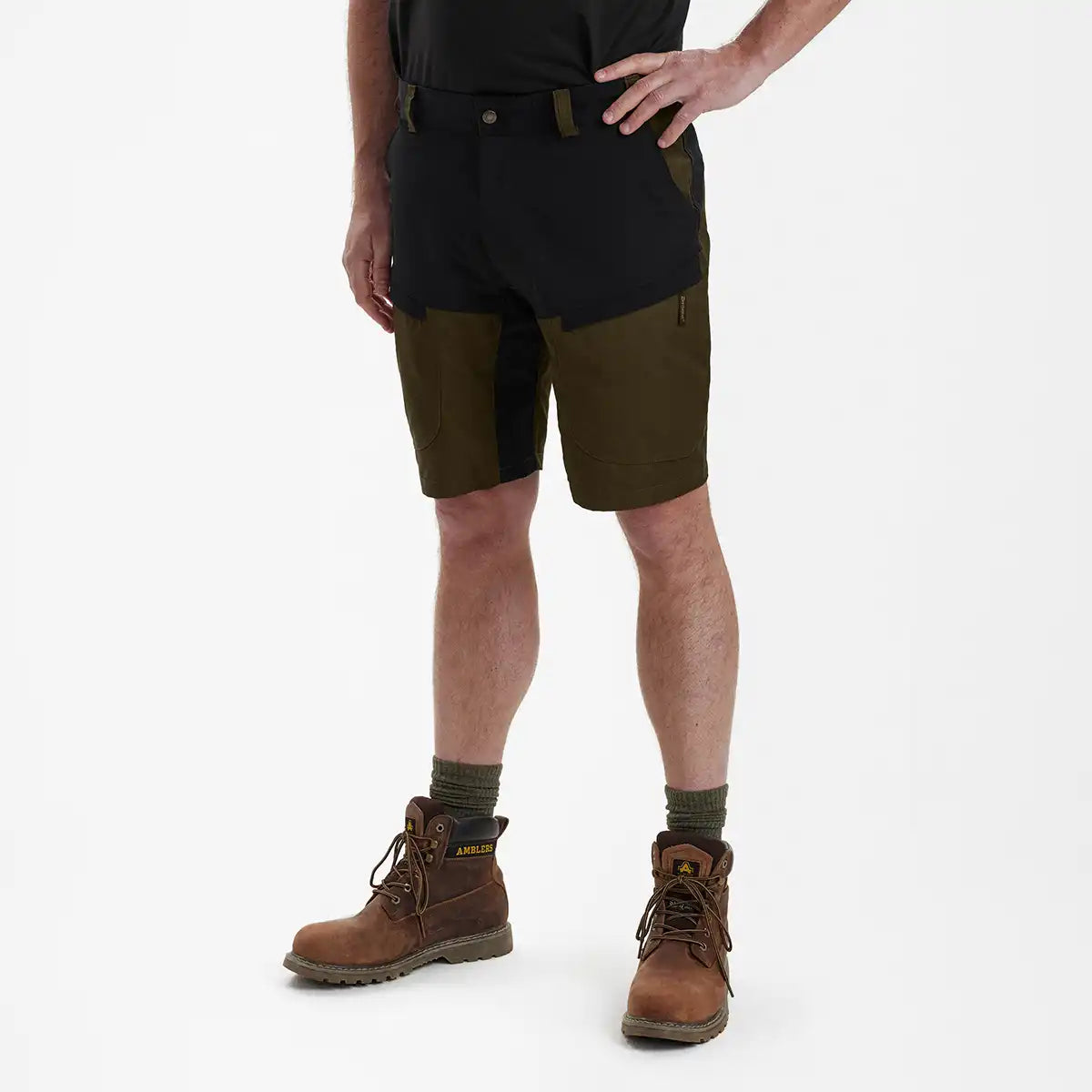 Deerhunter Strike Shorts - Fallen Leaf - Worn By Model - Front Deerhunter Strike Shorts - Fallen Leaf - Worn By Model - Front