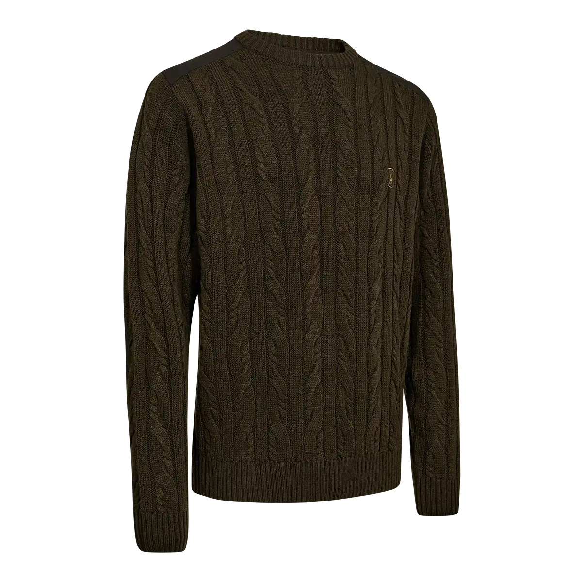 Deerhunter Randall O-Neck Knit Pullover - Art Green - Front Deerhunter Randall O-Neck Knit Pullover - Art Green - Front