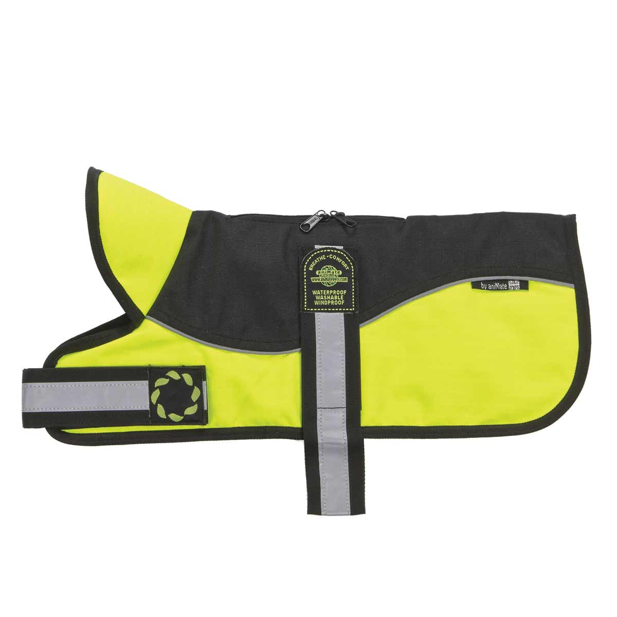 Parker Hale Padded Harness Dog Coat HI-Viz Parker Hale Padded Harness Dog Coat HI-Viz