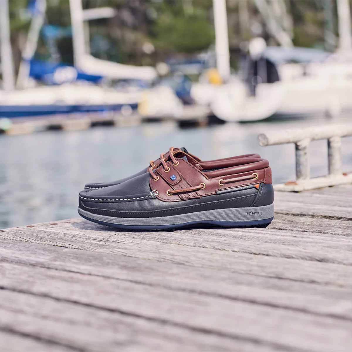 Dubarry Atlantic Men's Deck Shoes - Navy/Mahogany - Lifestyle Dubarry Atlantic Men's Deck Shoes - Navy/Mahogany - Lifestyle