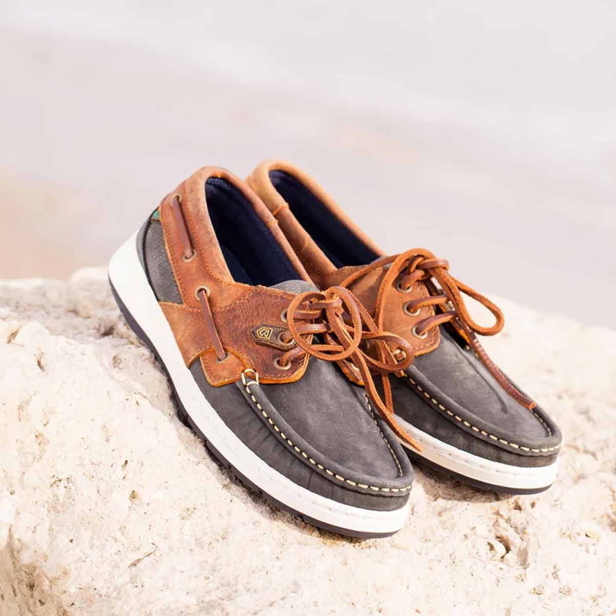 Dubarry Auckland Women's Deck Shoes - Denim/Tan - Lifestyle Dubarry Auckland Women's Deck Shoes - Denim/Tan - Lifestyle