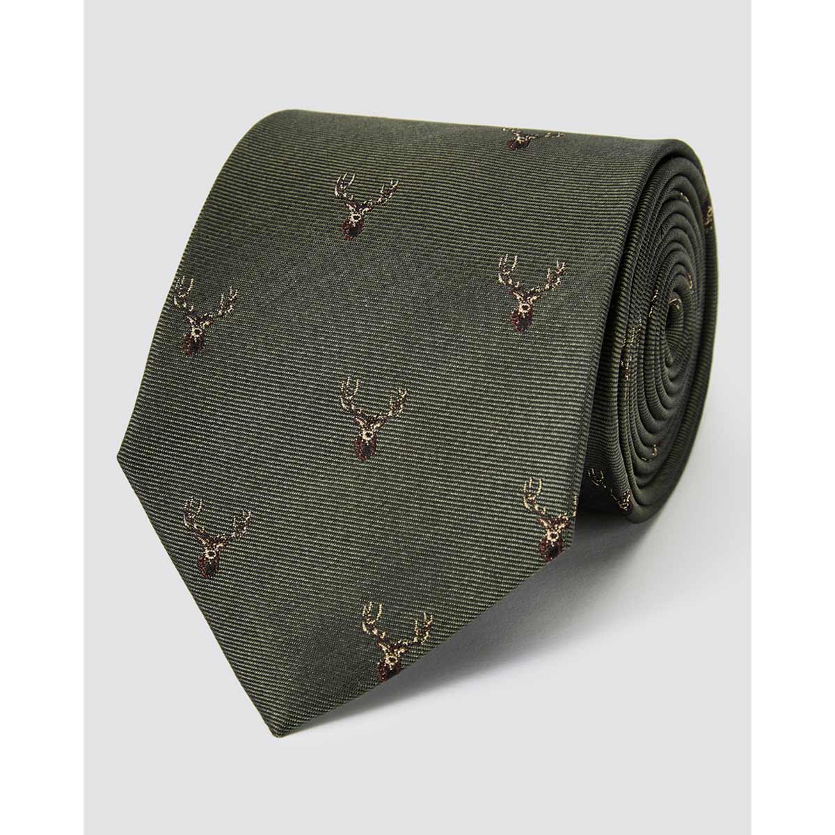 Dubarry Avalon Silk Wove Tie - olive Dubarry Avalon Silk Wove Tie - olive