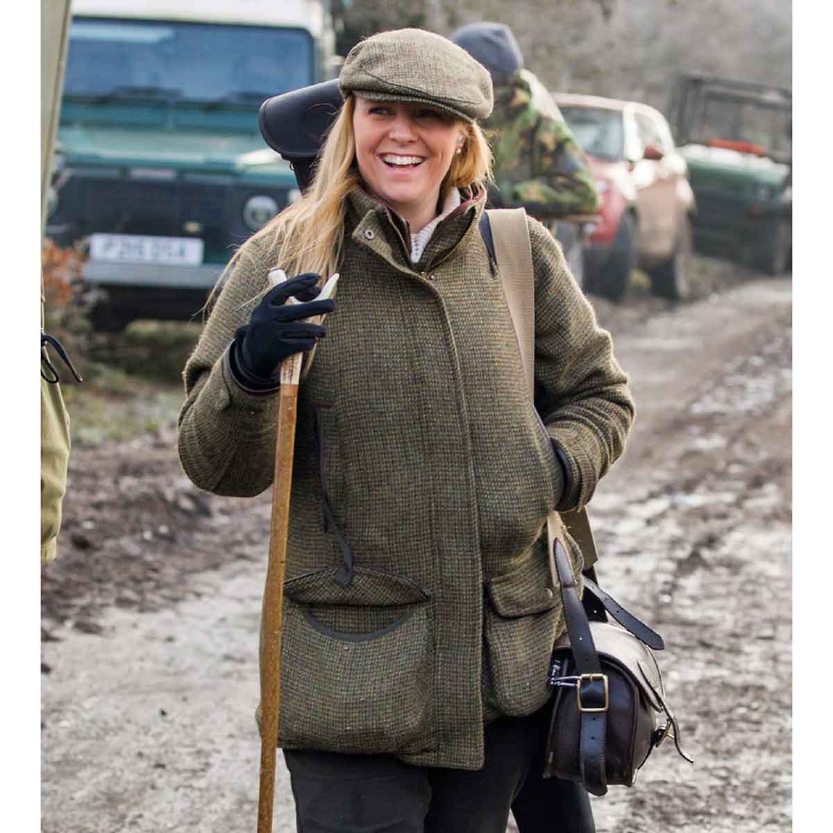 Dubarry Ballynahinch Tweed Shooting Jacket - lifestyle Dubarry Ballynahinch Tweed Shooting Jacket - lifestyle