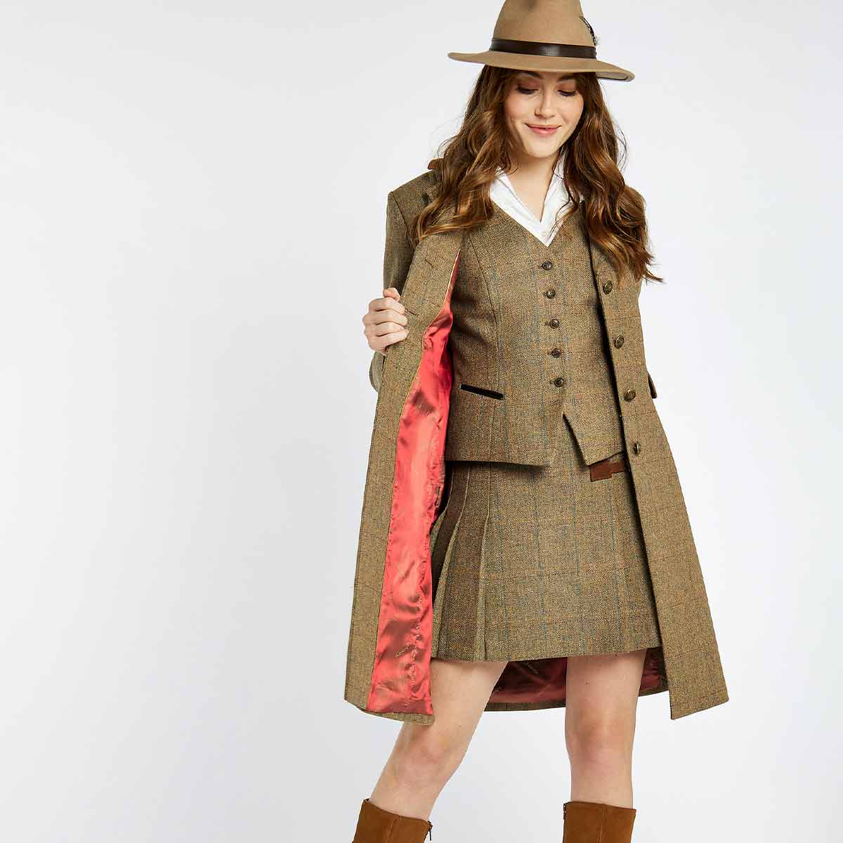Dubarry Blackthorn Women's Tweed Jacket - Burren - Model Dubarry Blackthorn Women's Tweed Jacket - Burren - Model