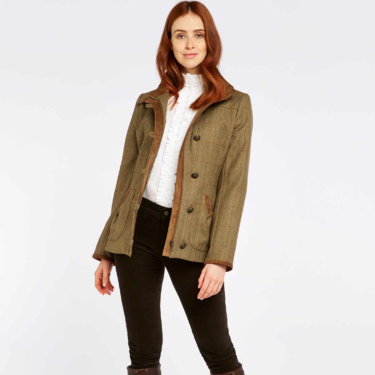 Dubarry Bracken Women's Tweed Jacket - Elm Dubarry Bracken Women's Tweed Jacket - Elm