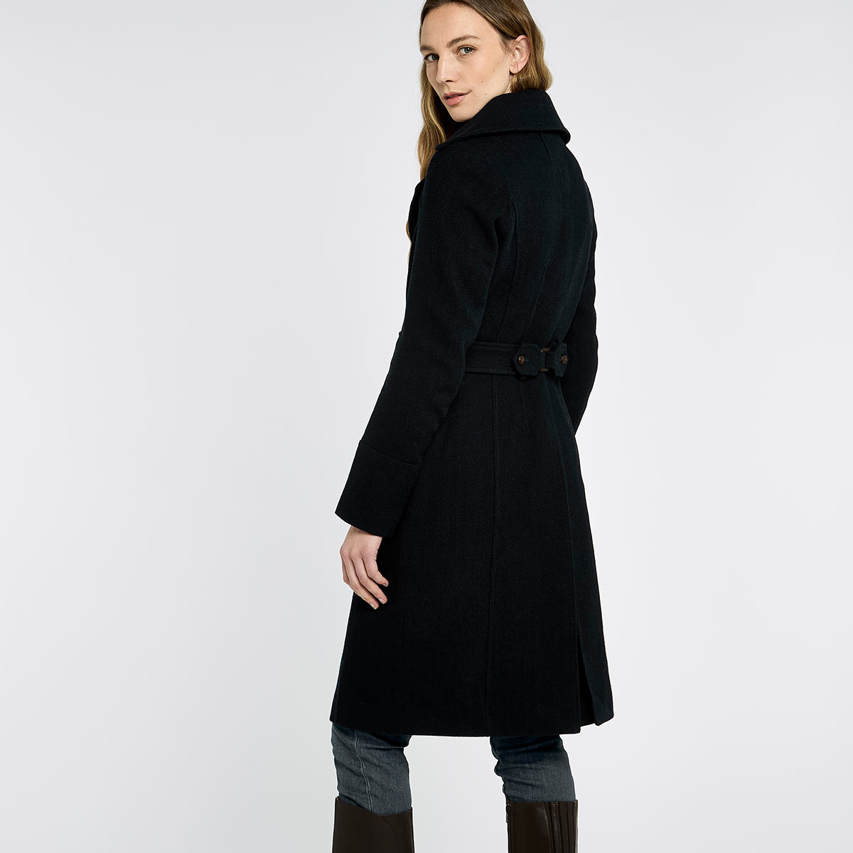 Dubarry Brookvale Women's Fitted Tweed Coat - French Navy - Rear Dubarry Brookvale Women's Fitted Tweed Coat - French Navy - Rear