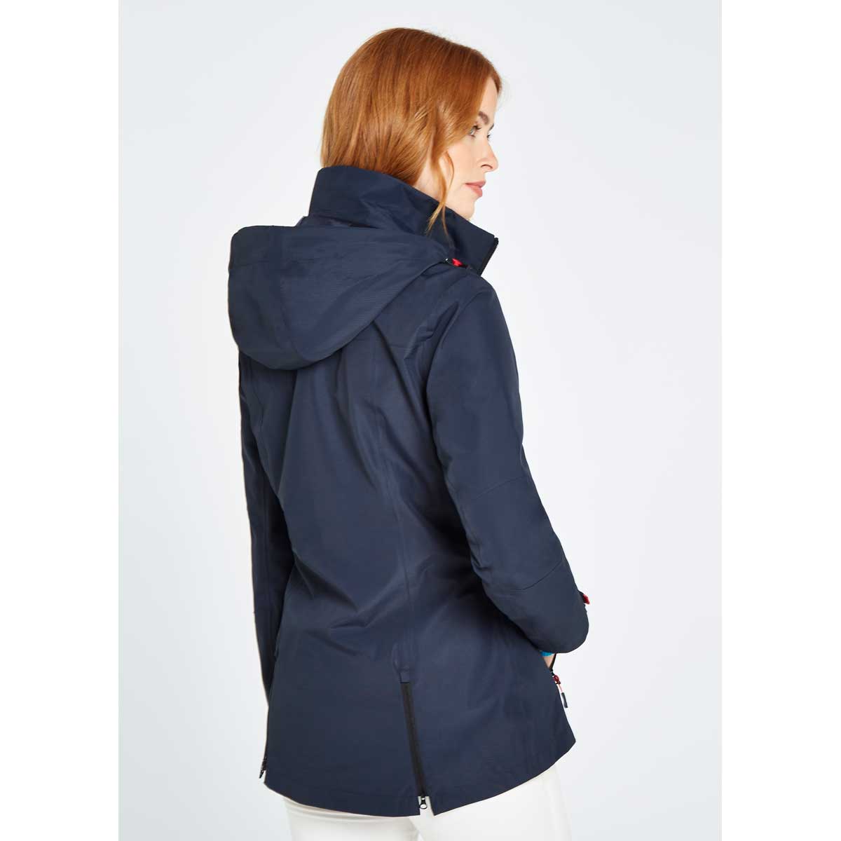 Dubarry Capeclear Waterproof Women's Jacket - On Model - Rear Dubarry Capeclear Waterproof Women's Jacket - On Model - Rear