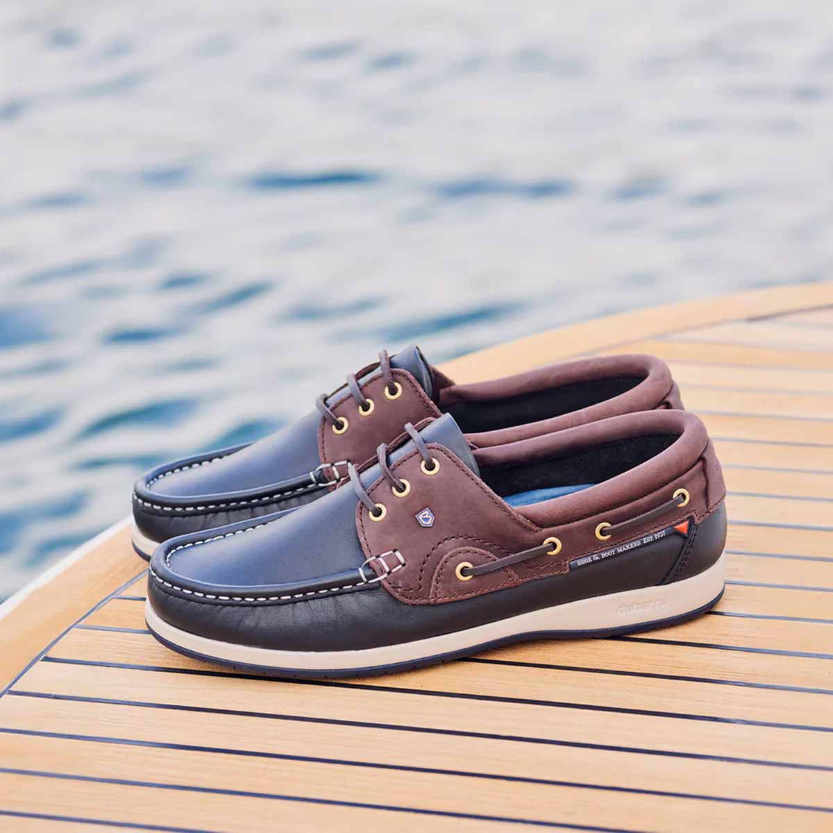 Dubarry Commodore XLT Men's Deck Shoes - Brown/Navy - Lifestyle Dubarry Commodore XLT Men's Deck Shoes - Brown/Navy - Lifestyle