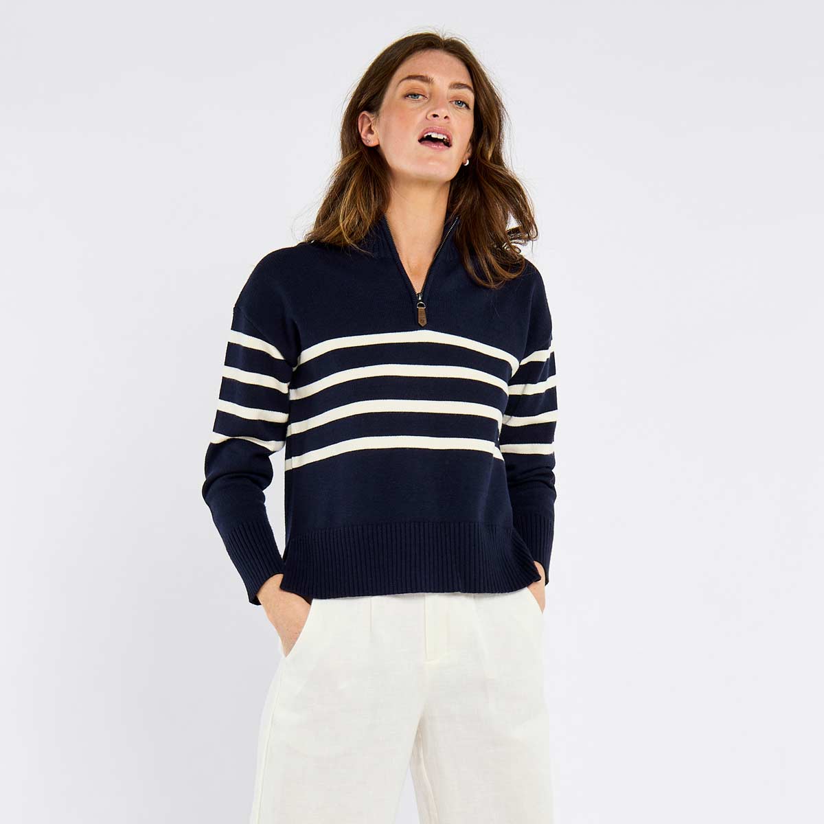 Dubarry Fonthill Women's Zip-Neck Sweater Dubarry Fonthill Women's Zip-Neck Sweater