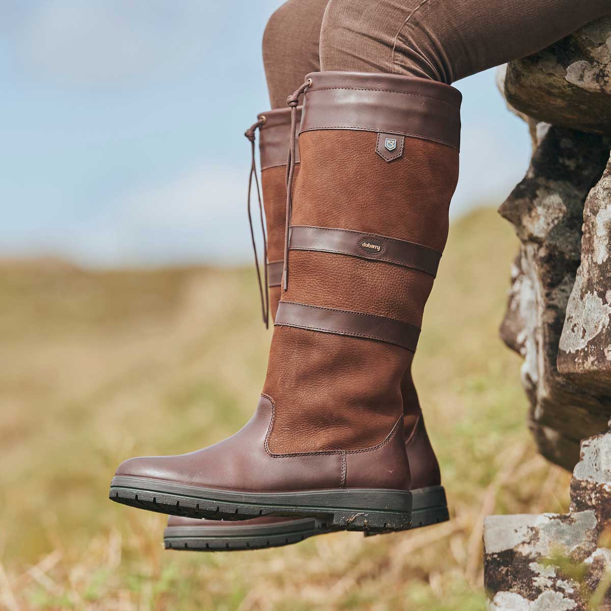 Dubarry Galway ExtraFit Country Boot - walnut lifestyle Dubarry Galway ExtraFit Country Boot - walnut lifestyle