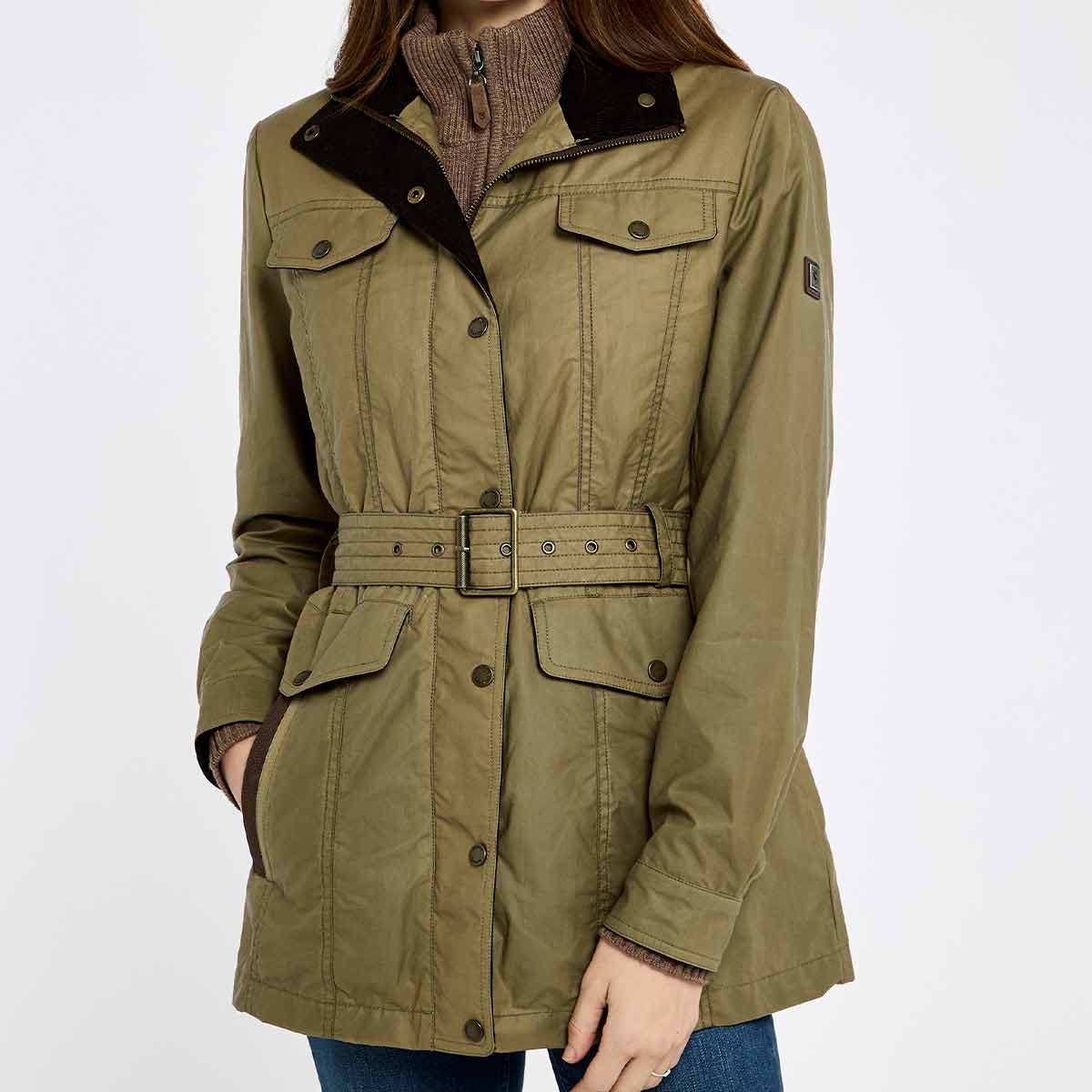 Dubarry Gandon Women's Waxed Cotton Jacket - Golden Khaki Dubarry Gandon Women's Waxed Cotton Jacket - Golden Khaki