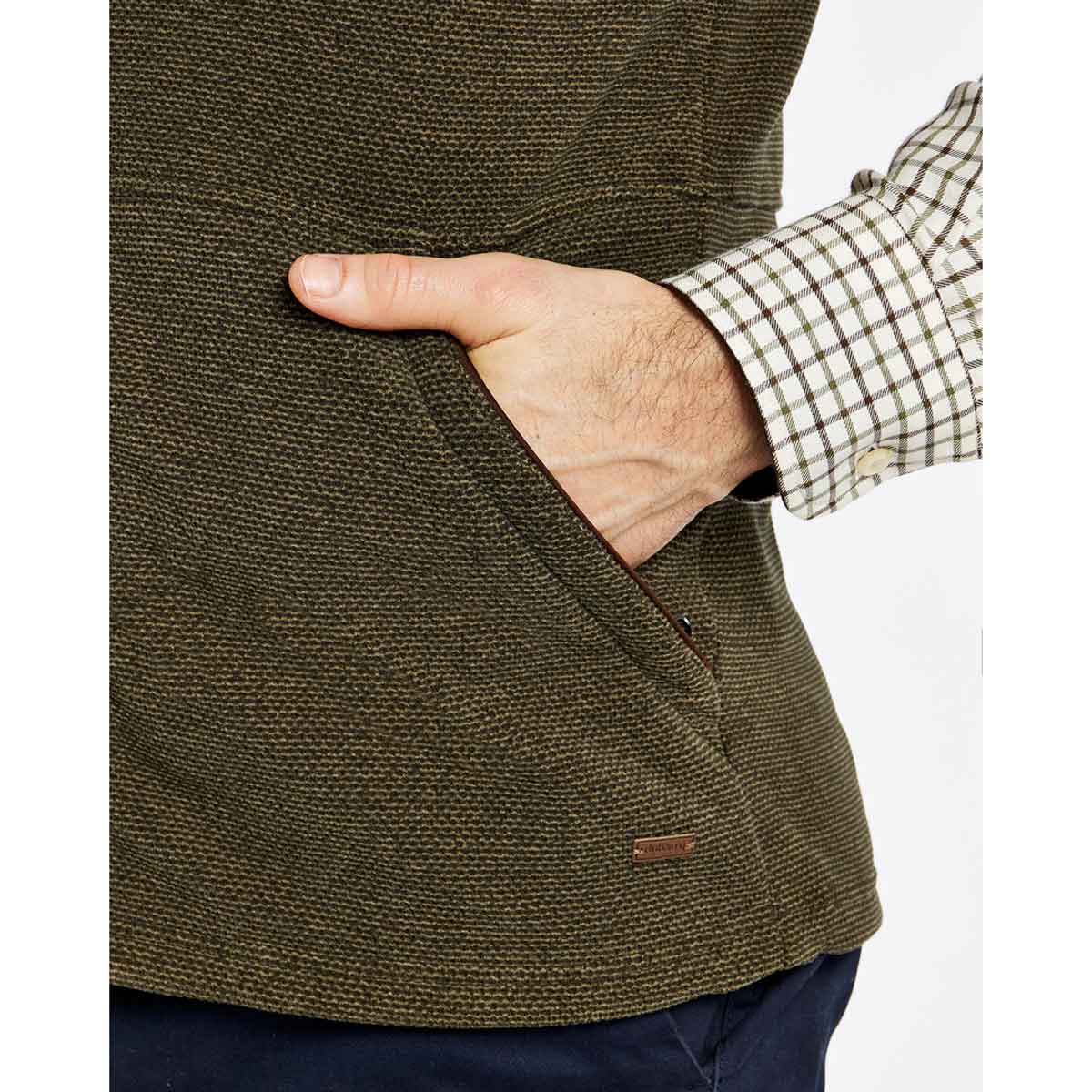 Dubarry Lifford Mens Fleece Gilet - olive pocket Dubarry Lifford Mens Fleece Gilet - olive pocket