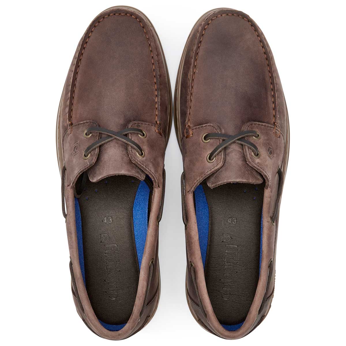 Dubarry Oceania Men's Deck Shoe - Old Rum - Top Dubarry Oceania Men's Deck Shoe - Old Rum - Top