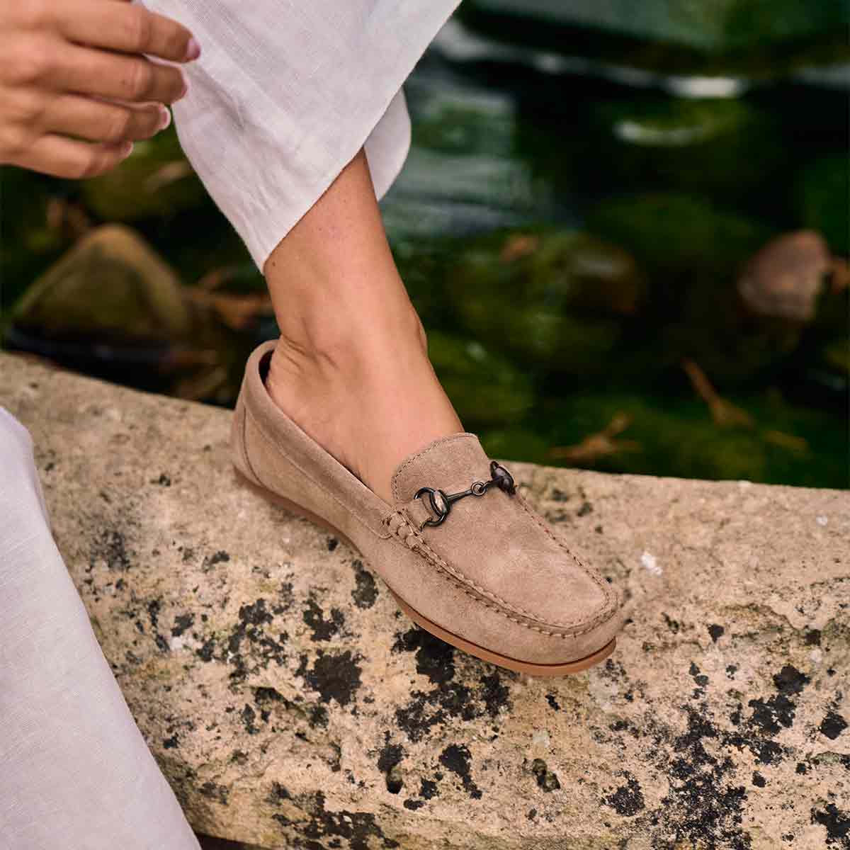 Dubarry Tasmania Women's Loafers - Taupe - Model Dubarry Tasmania Women's Loafers - Taupe - Model