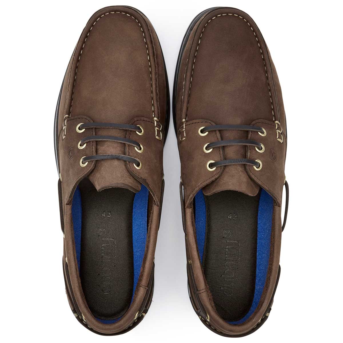 Dubarry Tavira Men's Deck Shoe - Donkey Brown - Top View Dubarry Tavira Men's Deck Shoe - Donkey Brown - Top View