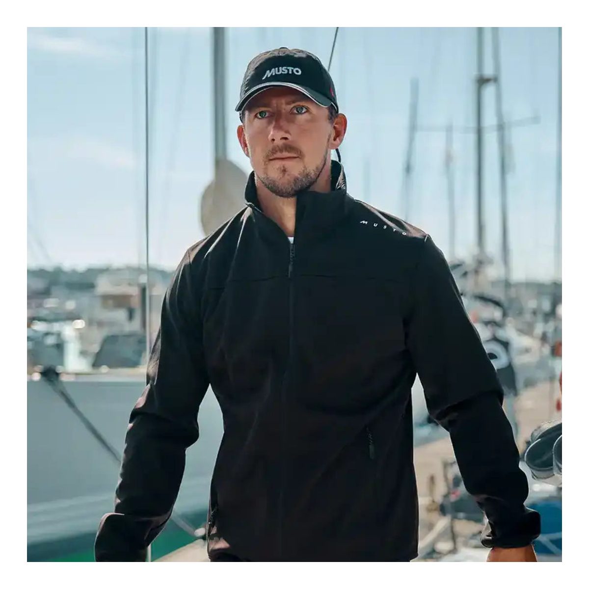 Musto Men's Evo Crew Softshell Jacket Black -lifestyle Musto Men's Evo Crew Softshell Jacket Black -lifestyle