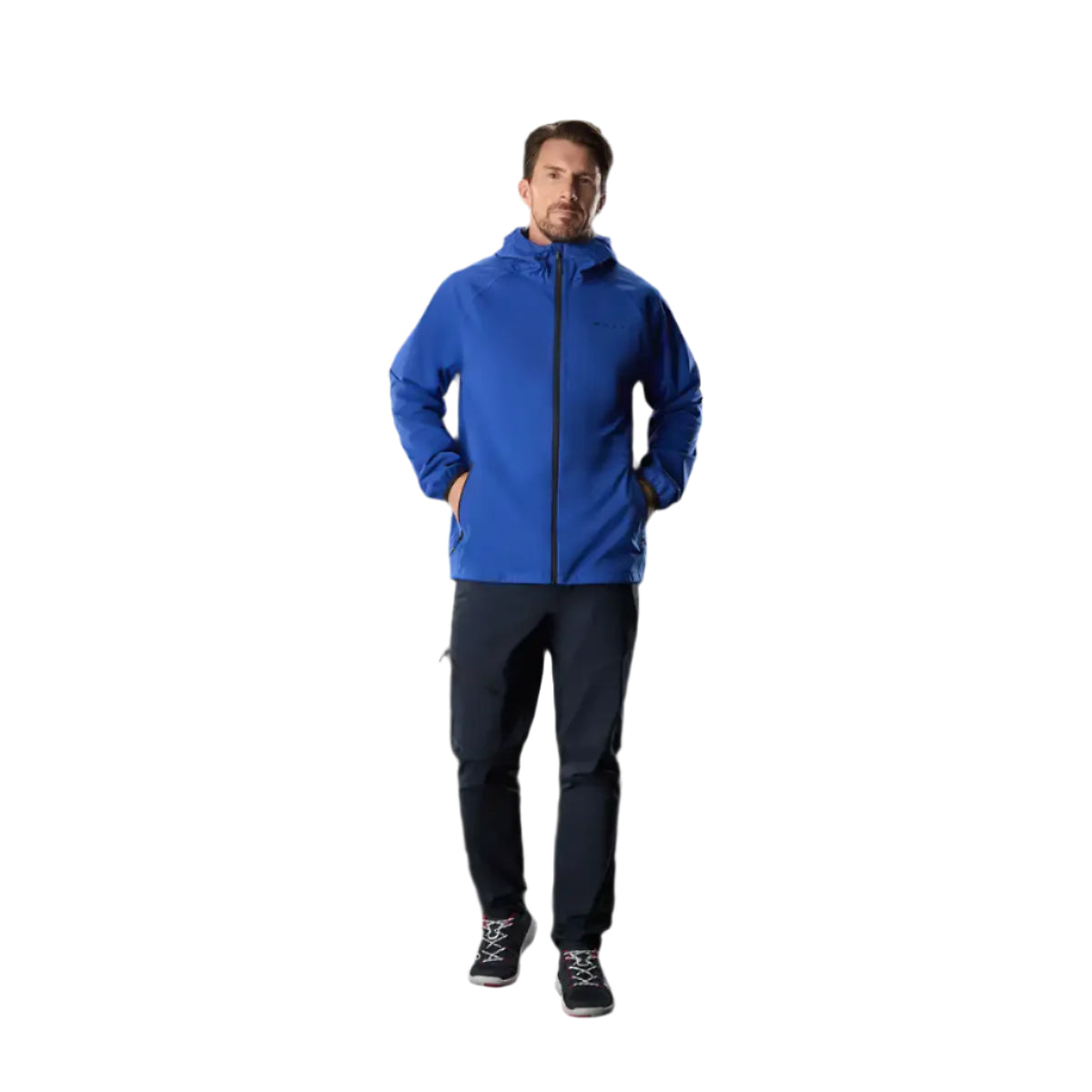 Musto Men's Evo Venture 3L Jacket Mazarine Blue on model Musto Men's Evo Venture 3L Jacket Mazarine Blue on model