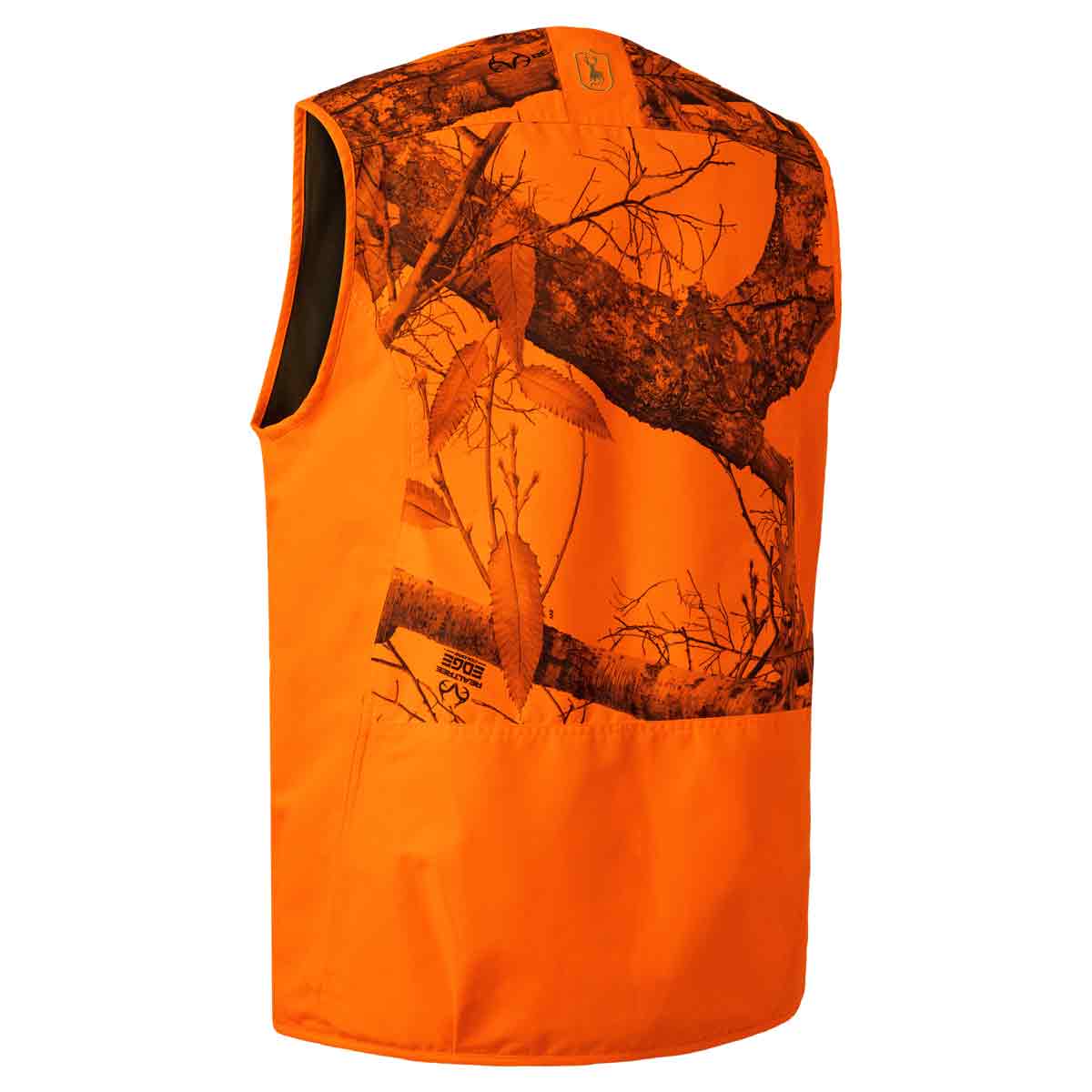 Deerhunter Eagle Waistcoat in RealTree Orange Camoflague - Back view Deerhunter Eagle Waistcoat in RealTree Orange Camoflague - Back view