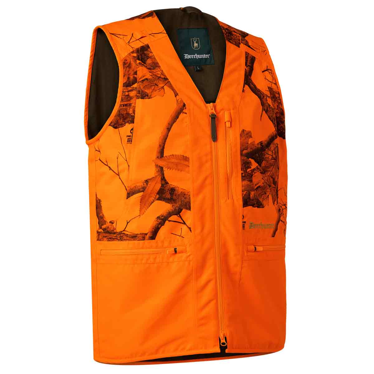 Deerhunter Eagle Waistcoat in RealTree Orange Camoflague Deerhunter Eagle Waistcoat in RealTree Orange Camoflague