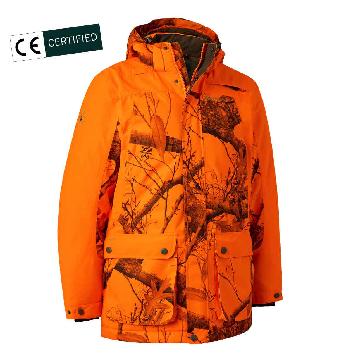 Deerhunter Eagle Jacket Front view with CE Certified logo Deerhunter Eagle Jacket Front view with CE Certified logo