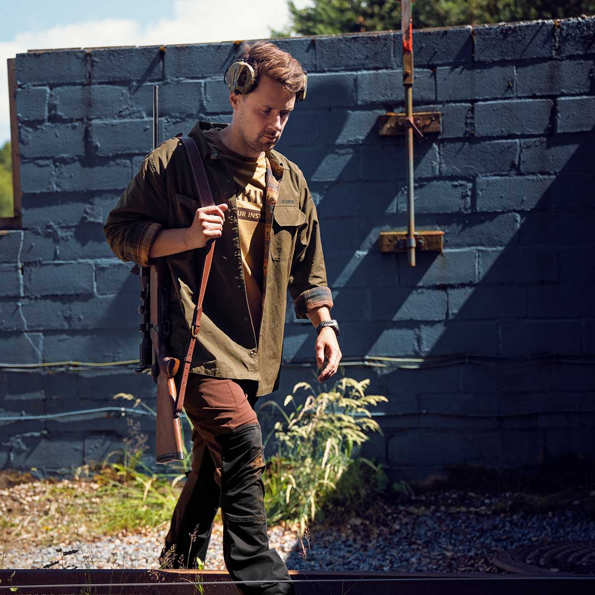 Harkila Eirik Reversible Shirt Jacket - On Model Harkila Eirik Reversible Shirt Jacket - On Model