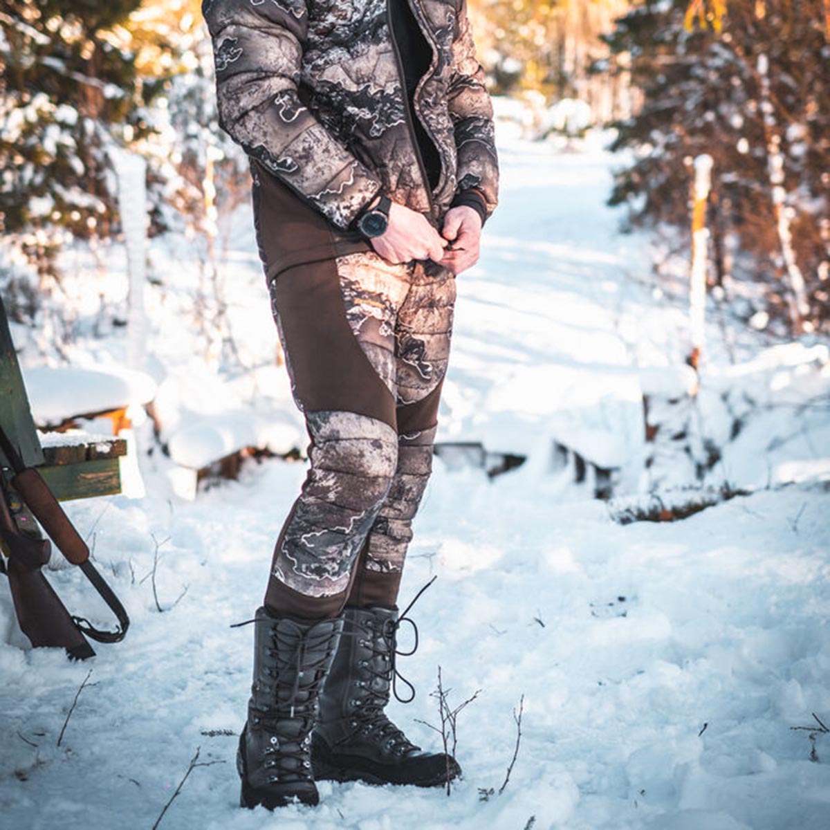 Deerhunter Excape Quilted Trousers - On Model Deerhunter Excape Quilted Trousers - On Model