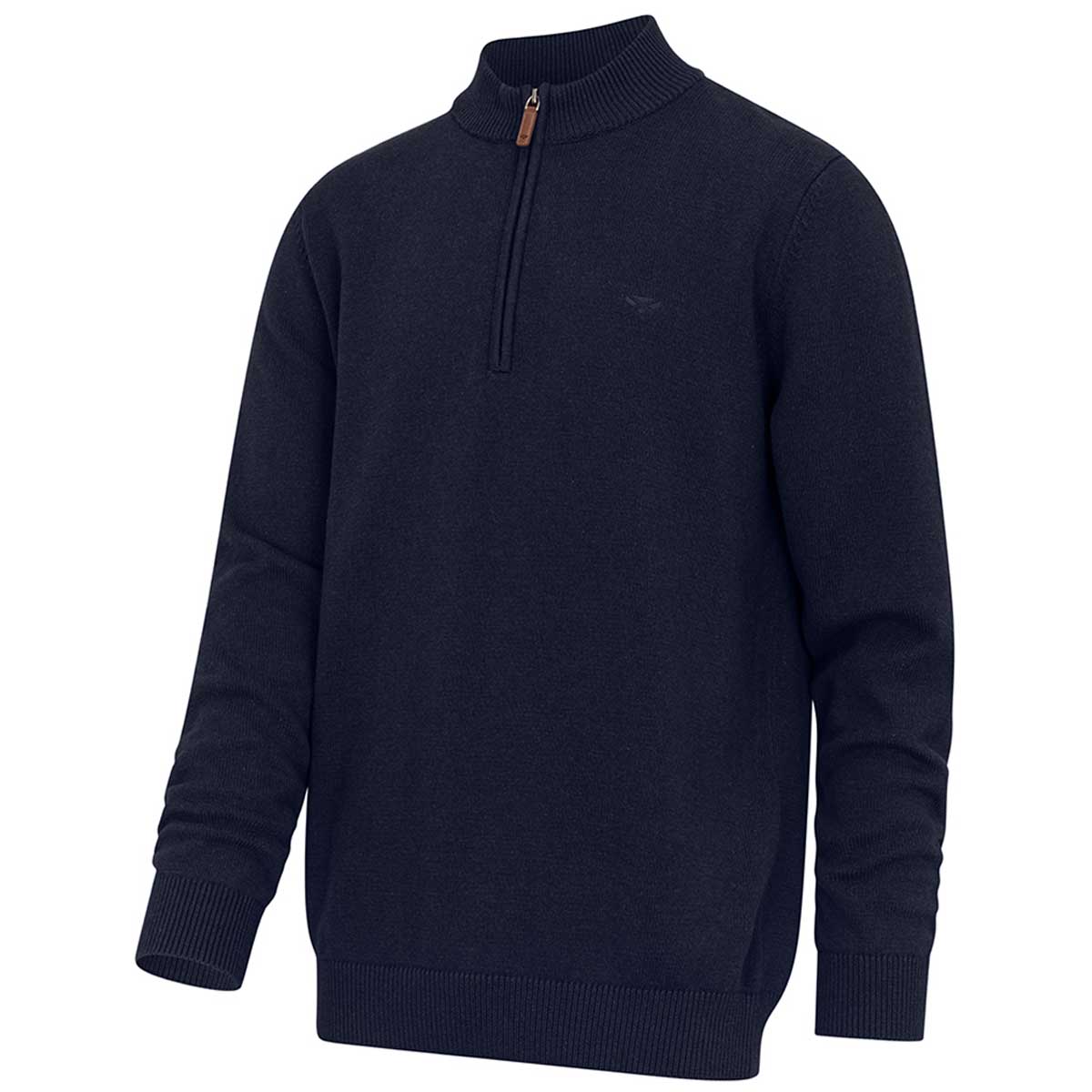 Hoggs of Fife Falkirk 1/4 Zip Knit Pullover - blue Hoggs of Fife Falkirk 1/4 Zip Knit Pullover - blue