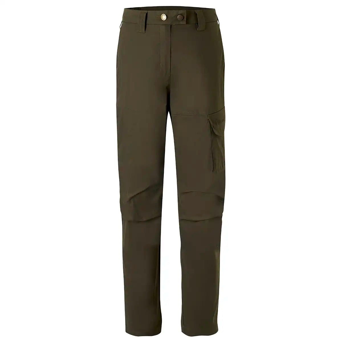 Pinewood Finnveden Women's Outdoor Trousers- Dark Olive- Front Pinewood Finnveden Women's Outdoor Trousers- Dark Olive- Front