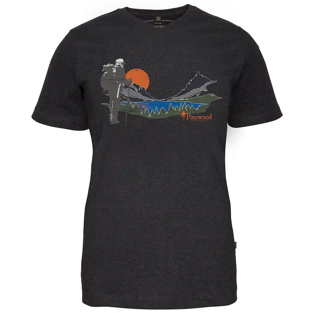 Pinewood Finnveden Recycled Women's Outdoor T-Shirt- Dark Anthracite / Sunset Pinewood Finnveden Recycled Women's Outdoor T-Shirt- Dark Anthracite / Sunset