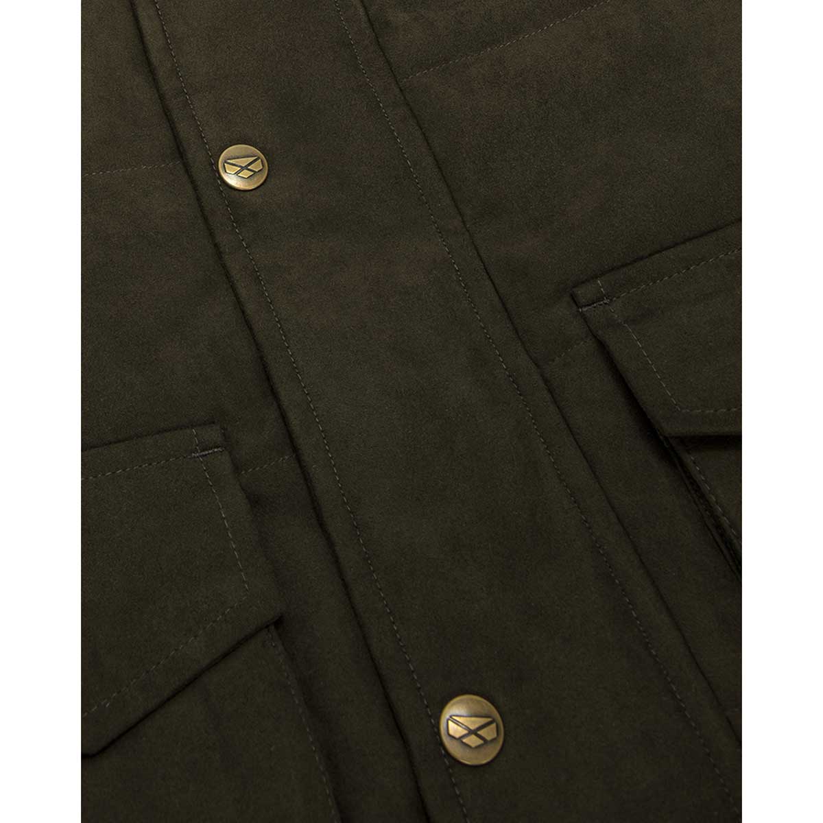 Hoggs of Fife Glenesk Padded Jacket - fastening detail Hoggs of Fife Glenesk Padded Jacket - fastening detail