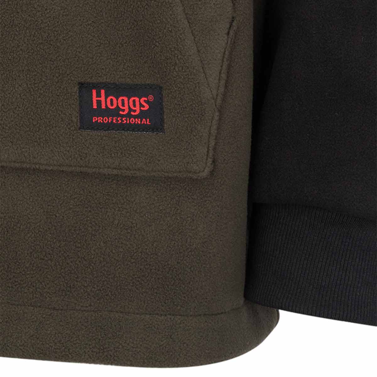 Hoggs of Fife Green King Bondede Fleece Hoodie - Mens - Pocket Detail Hoggs of Fife Green King Bondede Fleece Hoodie - Mens - Pocket Detail