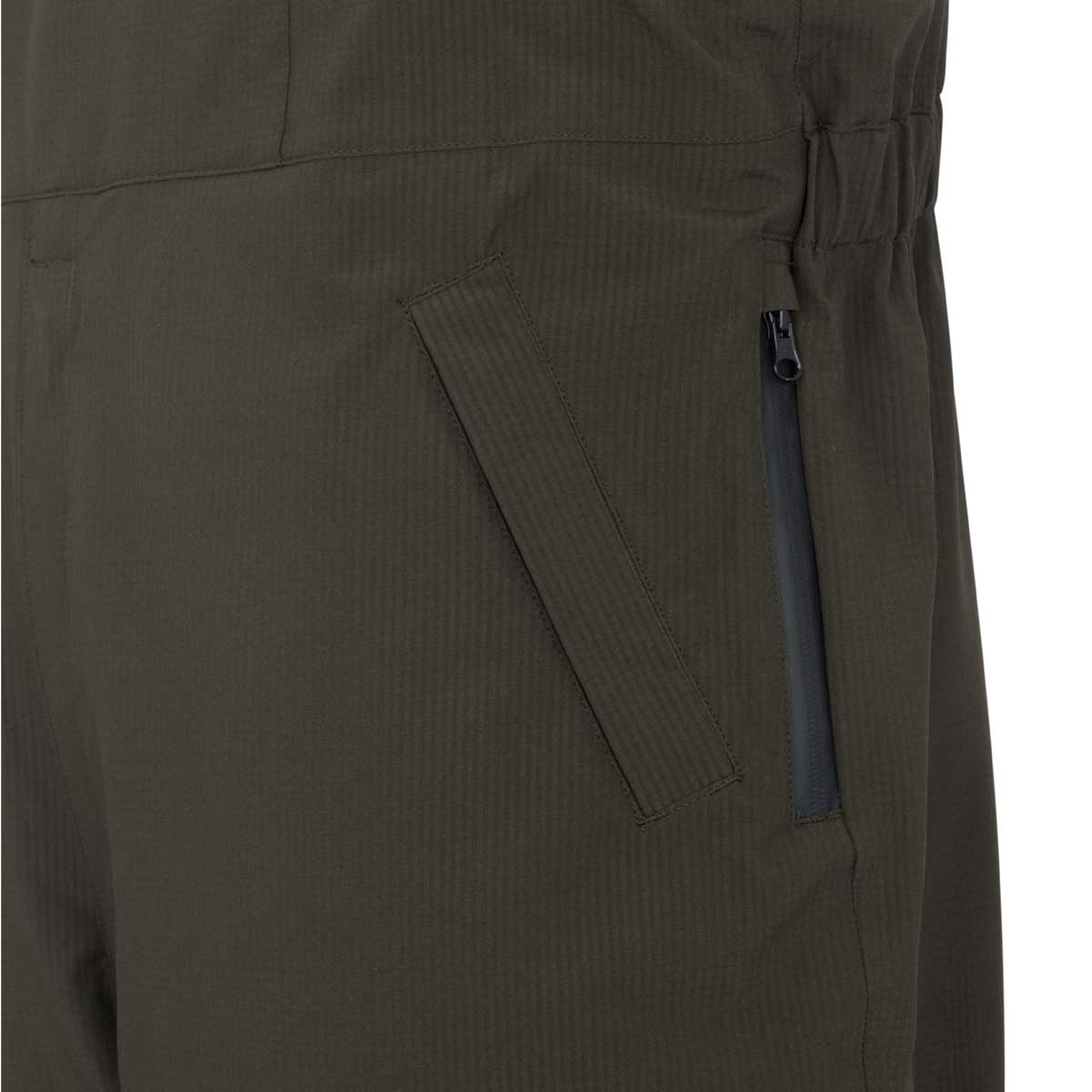 Hoggs of Fife Green King II Waterproof Thermal Bib n Brace - zip detai Hoggs of Fife Green King II Waterproof Thermal Bib n Brace - zip detai